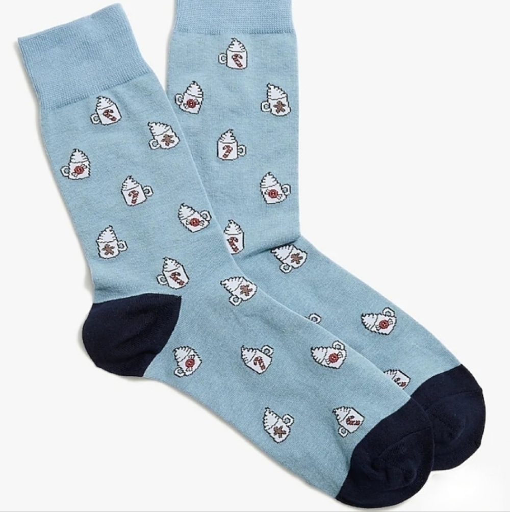 J Crew Hot chocolate Crew socks